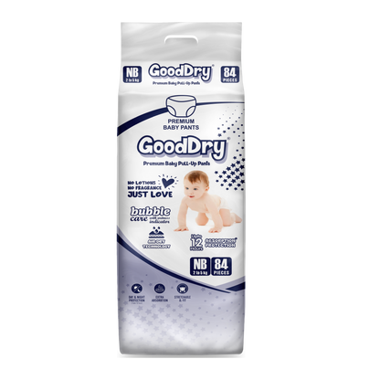 GoodDry Newborn (NB) size baby pull-up pants diaper