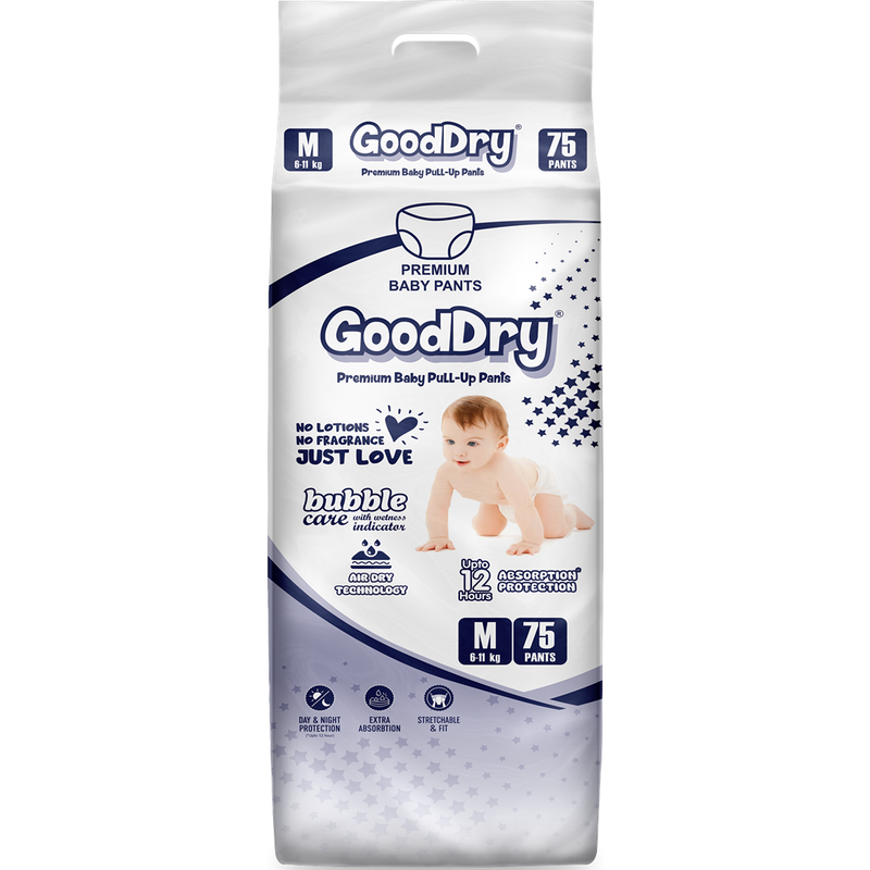 GoodDry Medium (M) size baby pull-up pants diaper
